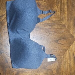 Gray Wireless Bra